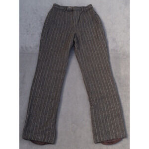 BANANA REPUBLIC Factory Store Gray Wool Blend Pinstripe Trousers Pants sz 0